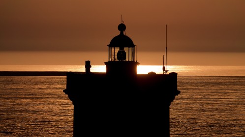 Le phare de Kermorvan , en Bretagne