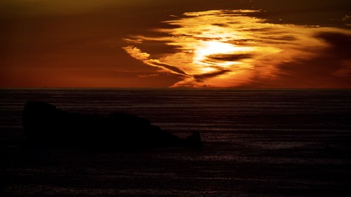 Sunset à Camaret sur mer en Bretagne